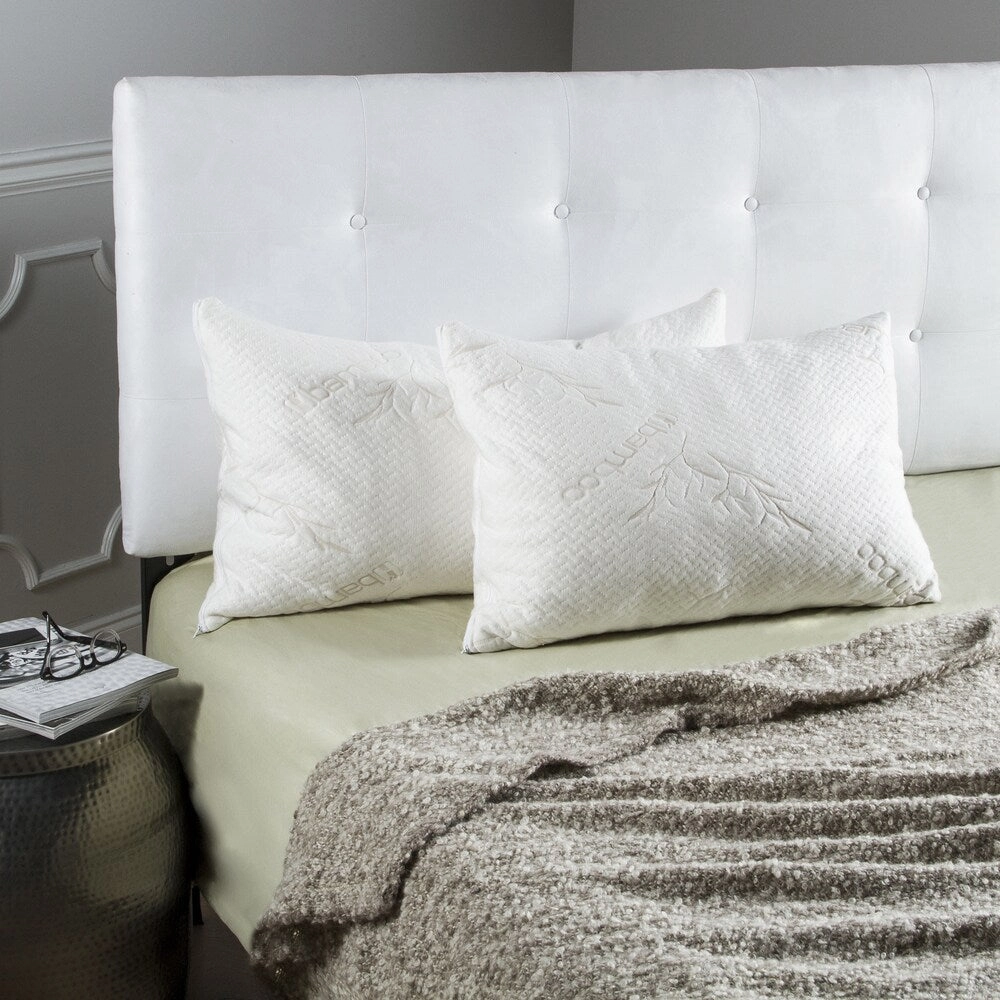Avana Memory Foam Pillows with Rayon from Bamboo Covers (Set of 2) pillows,bed pillow,sleeping cushion