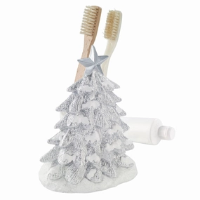 Avanti Sparkle Toothbrush Holder - White Toothbrush Holder,Bathroom Organizer