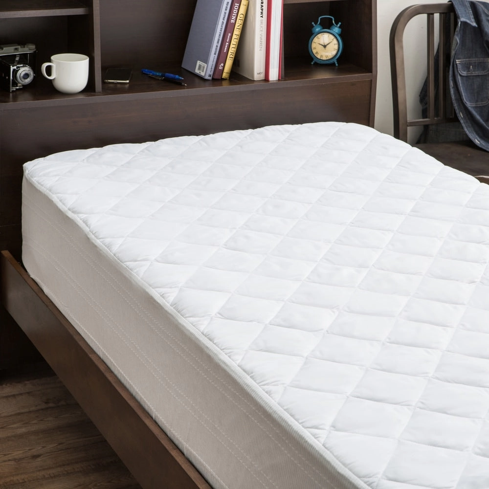 Back to Campus Twin XL Dorm Microfiber Waterproof Mattress Pad Protector - White mattress pads,mattress topper,bed protection