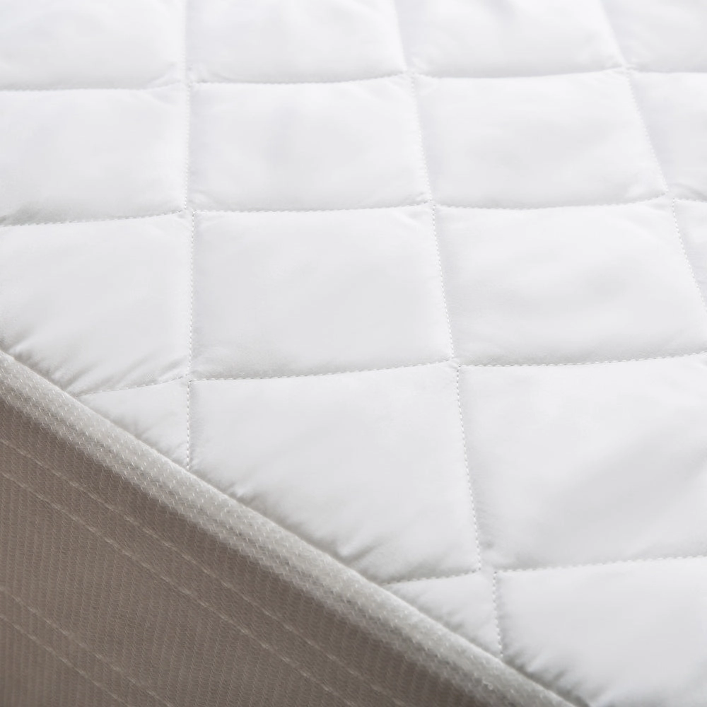 Back to Campus Twin XL Dorm Microfiber Waterproof Mattress Pad Protector - White