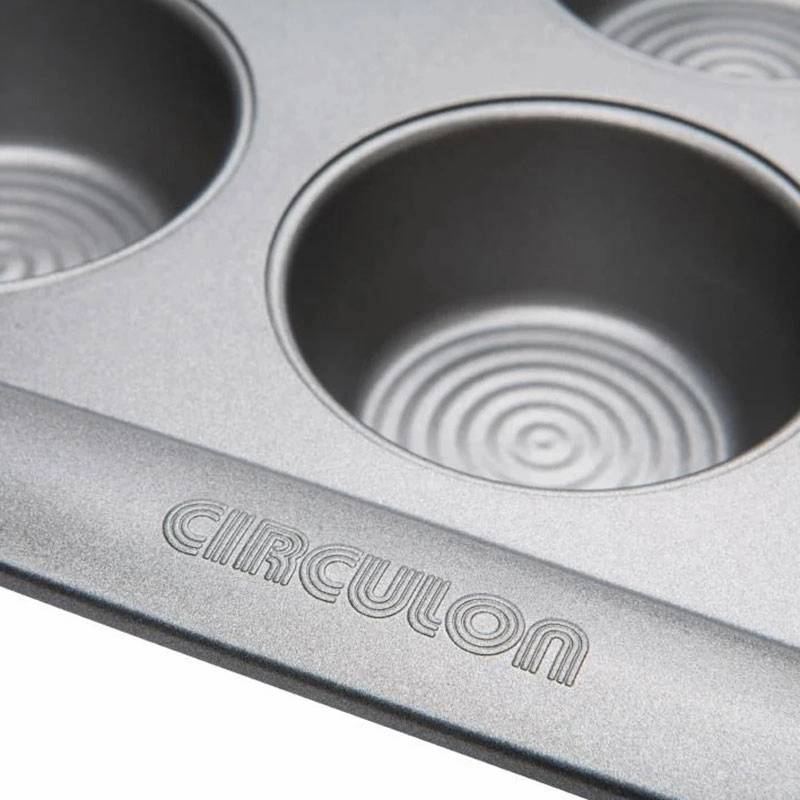 Bakeware 12 cup muffin tray, 10 x 15'', non-stick