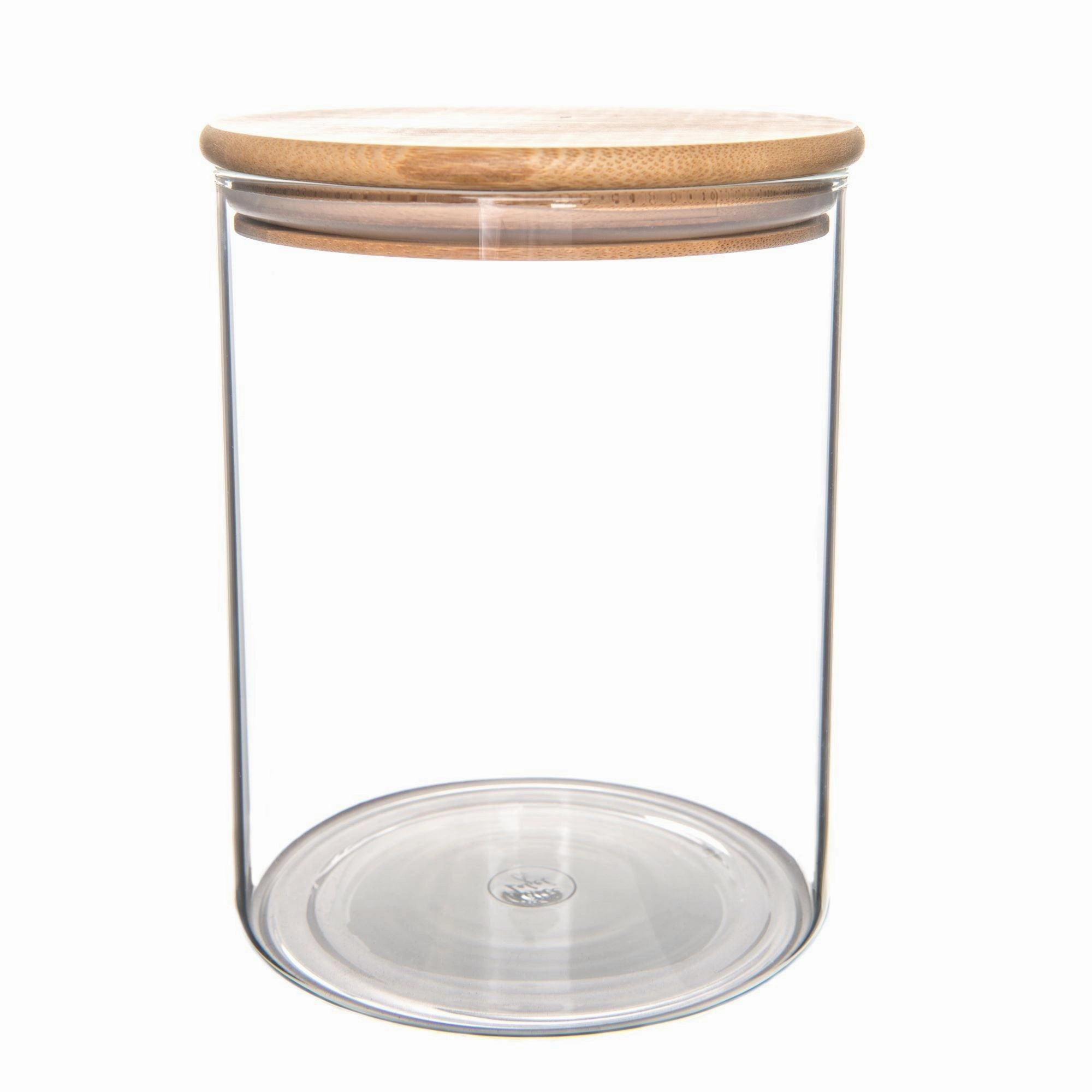 Bamboo Glass Jars Small Pantry Container Pack