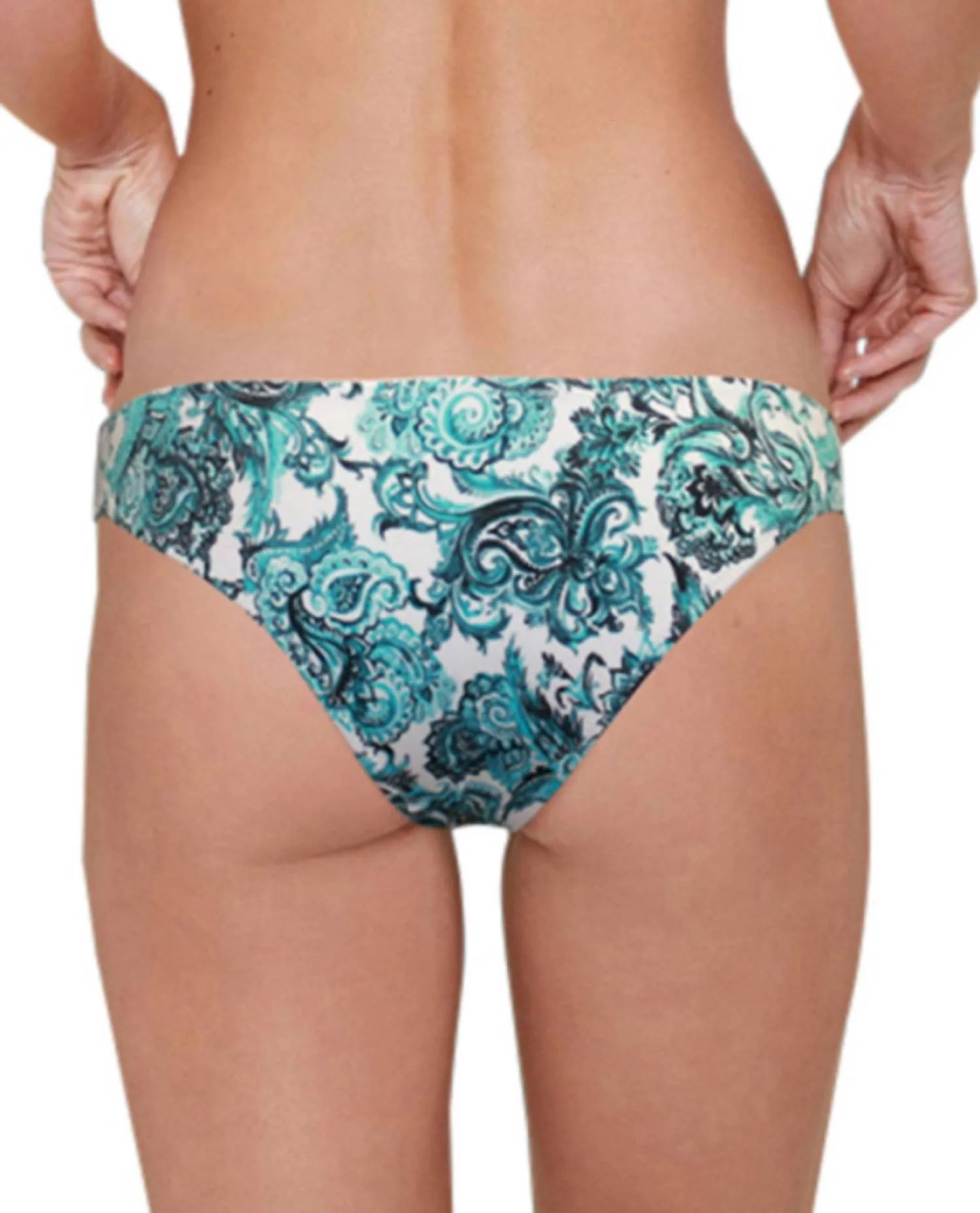 Bandana Hipster Bikini Bottom In Peacock