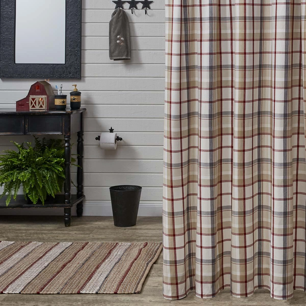 Barnwood Shower Curtain Lighting,Lamps Fixtures