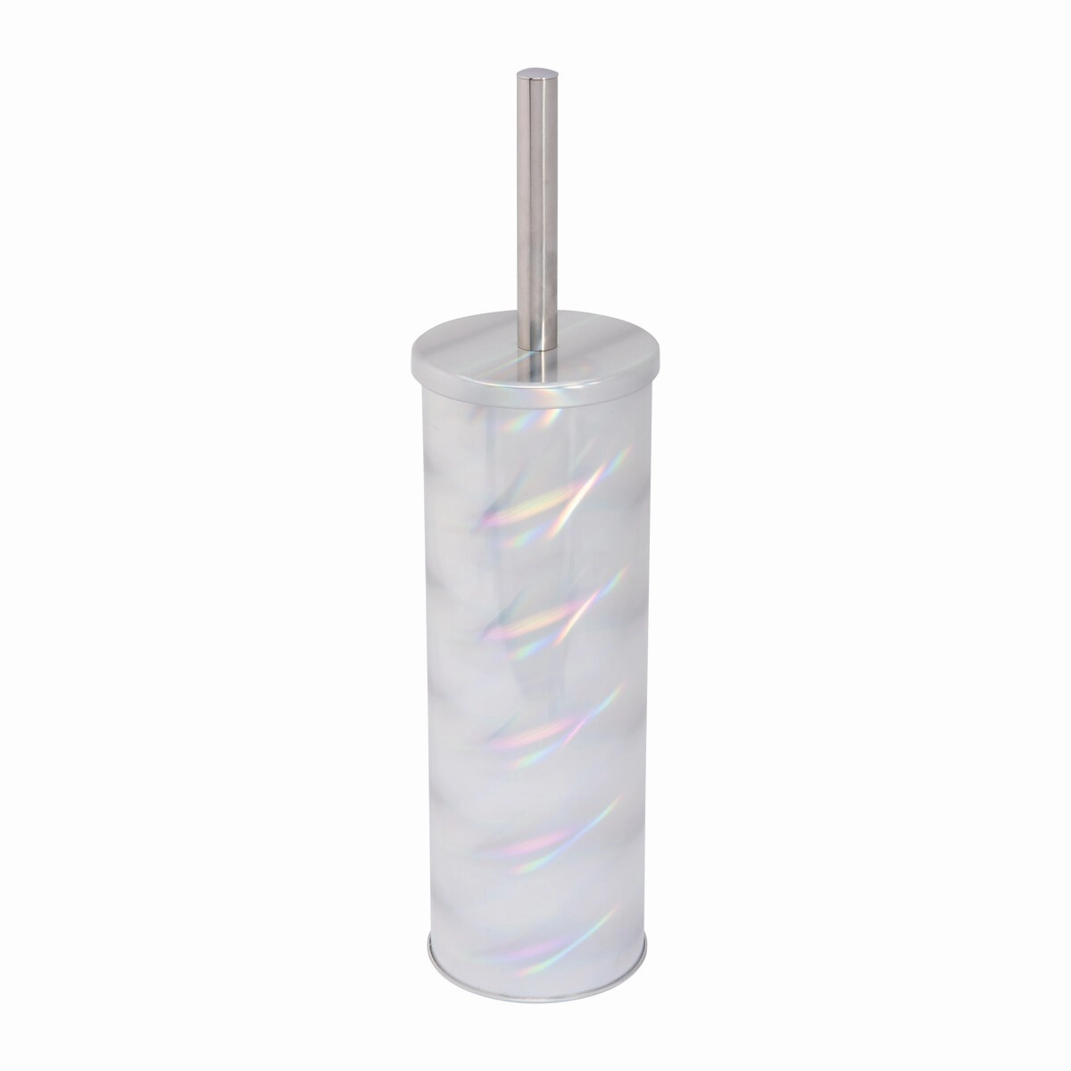 Bath Bliss 2 Pack Holographic Toilet Bowl Brush and Holder - 3.75"Rd x 15"H