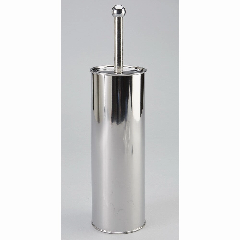 Bath Bliss Stainless Steel Toilet Brush and Holder - 3.75"Rd x 14.75"