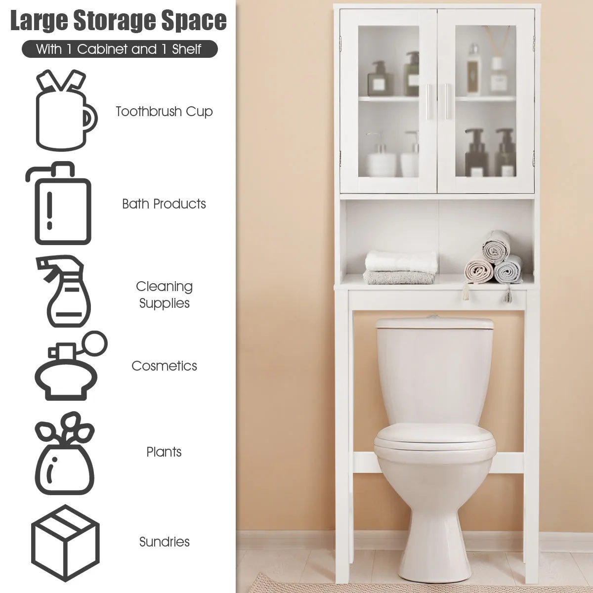 Bathroom Collect Storage Cabinet Toilet Rack