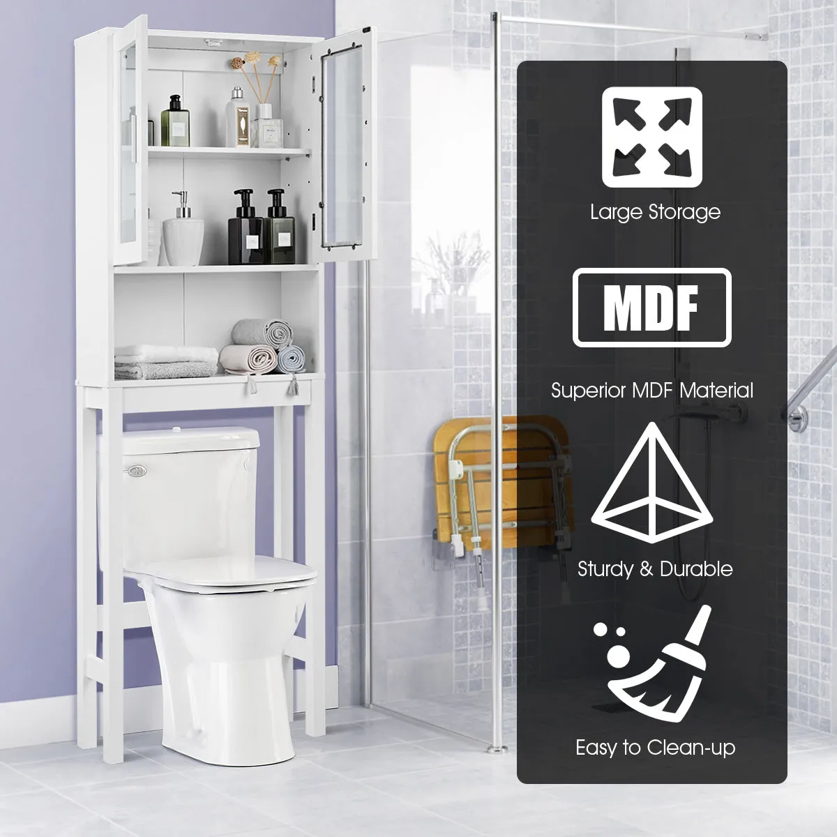Bathroom Collect Storage Cabinet Toilet Rack