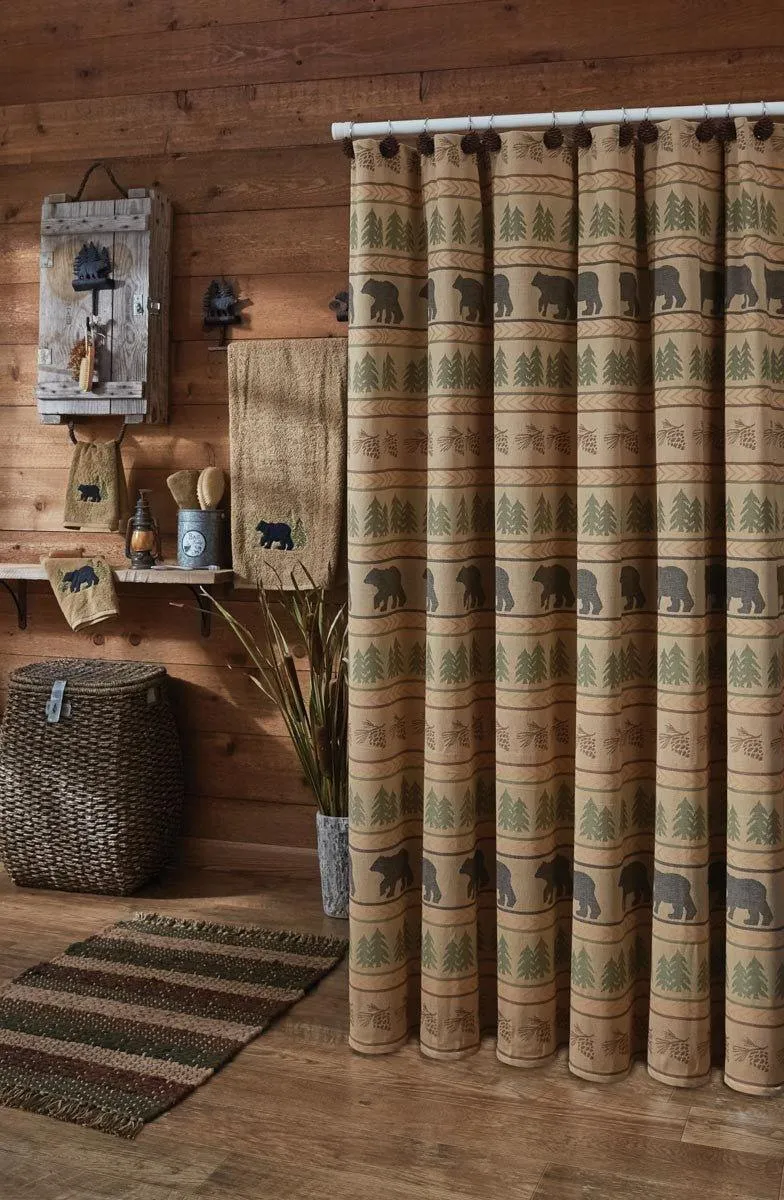 Bear Mountain Shower Curtain 3 piece sofa set, living room set