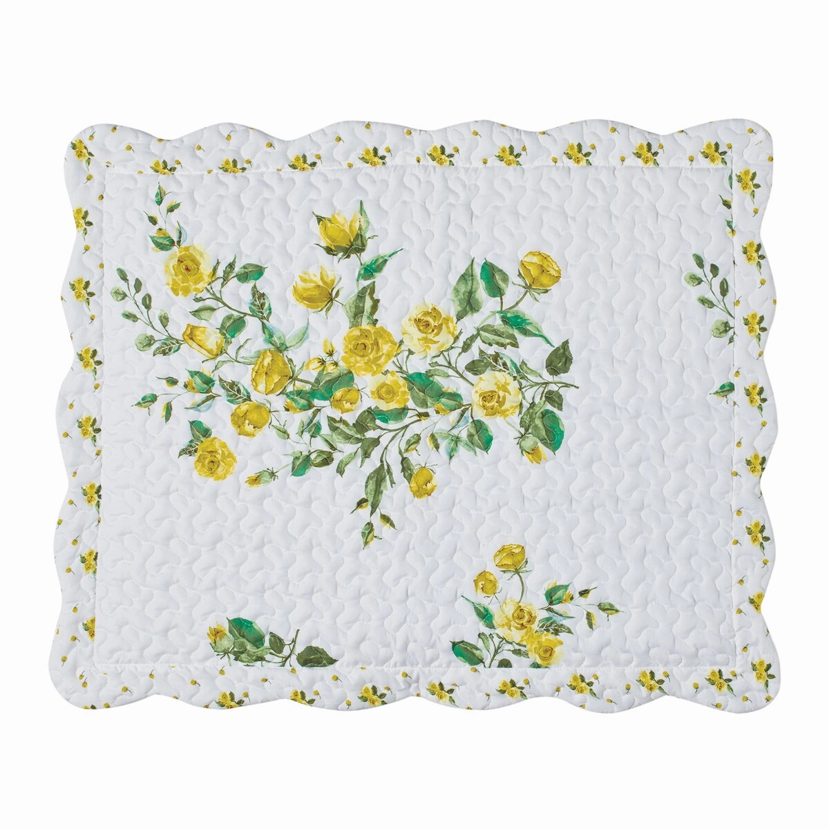 Beautiful Soft Yellow Floral Print Pillow Sham pillowcases,cotton pillow covers,bed linen