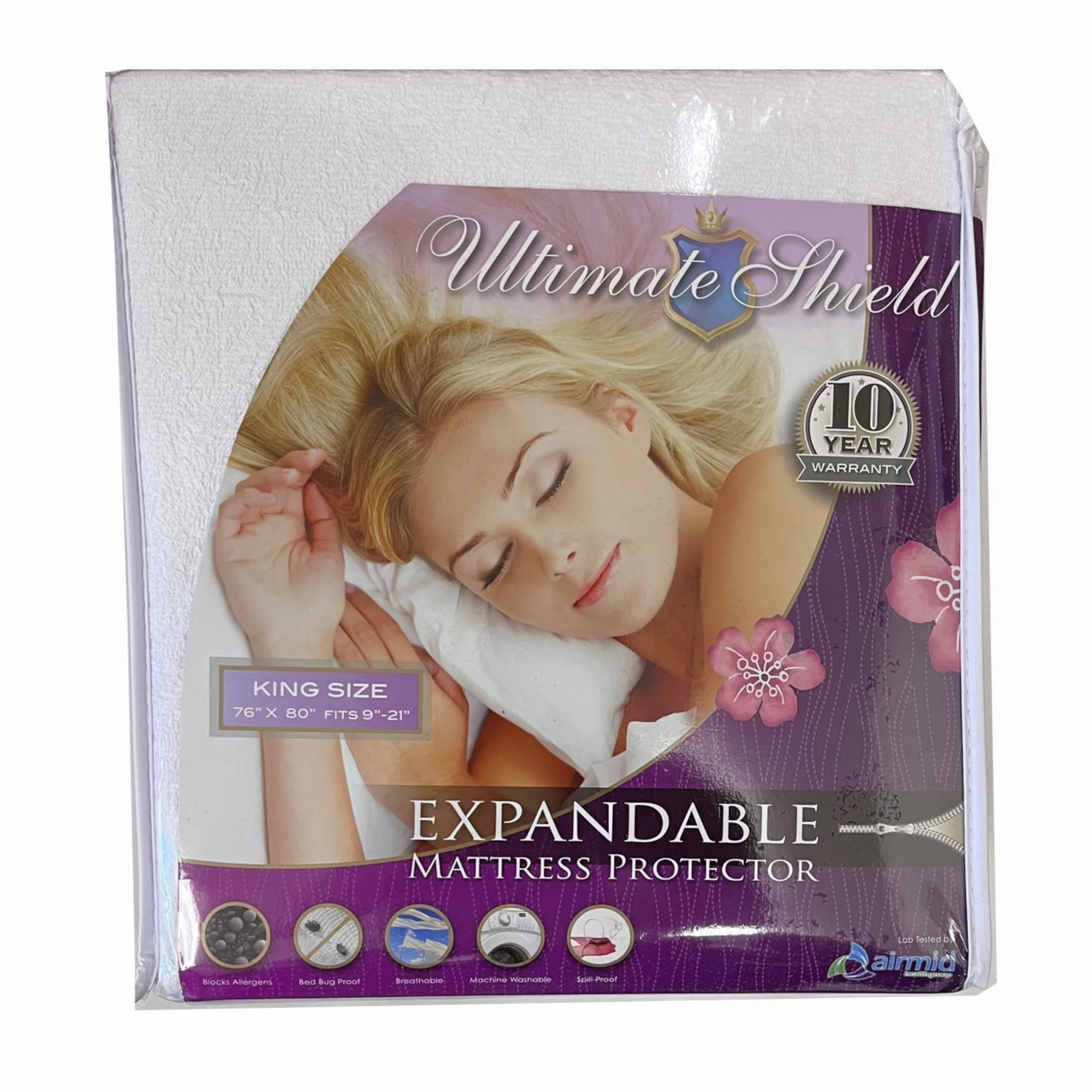 Bed Bug Waterproof Expandable to 20-inches Complete encasement Mattress Cover mattress pads,mattress topper,bed protection