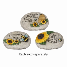 Bee Garden Rock Figurine 5" Decorative Mirror,Home Decor Mirror