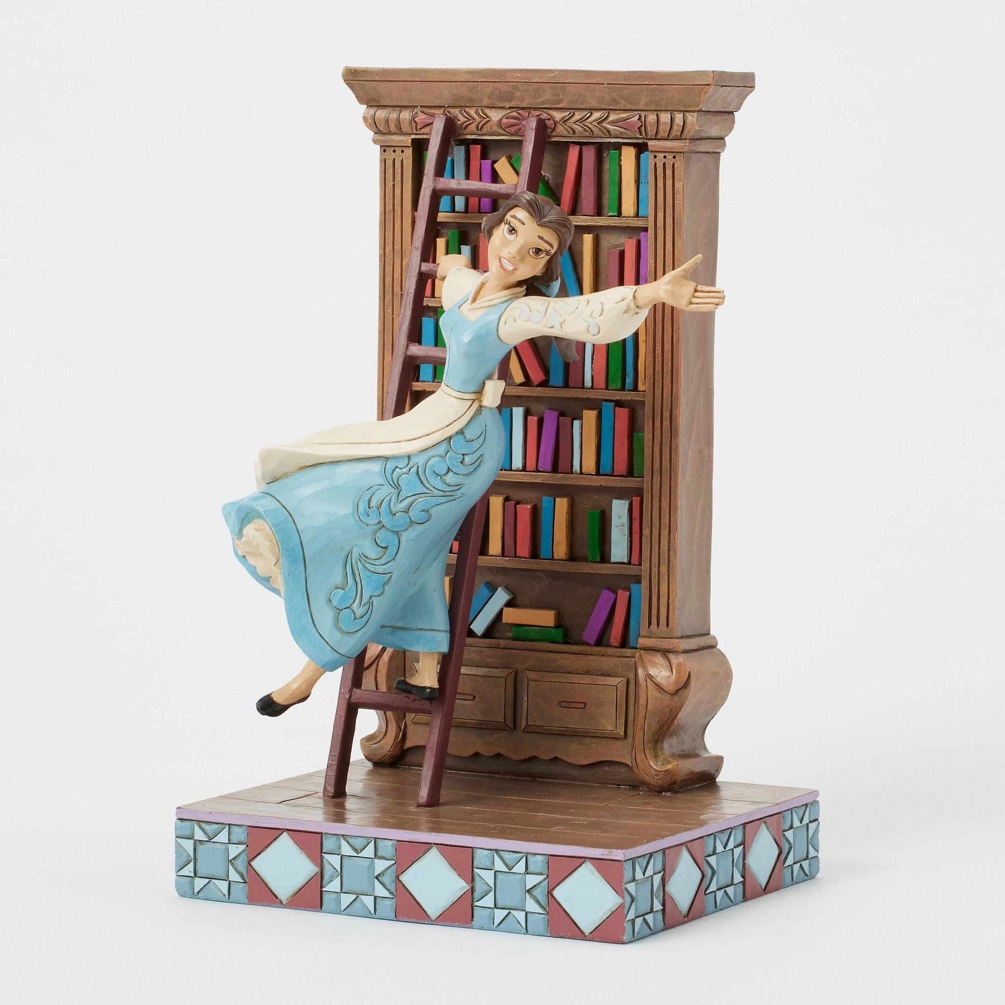 Belle with Bookshelf