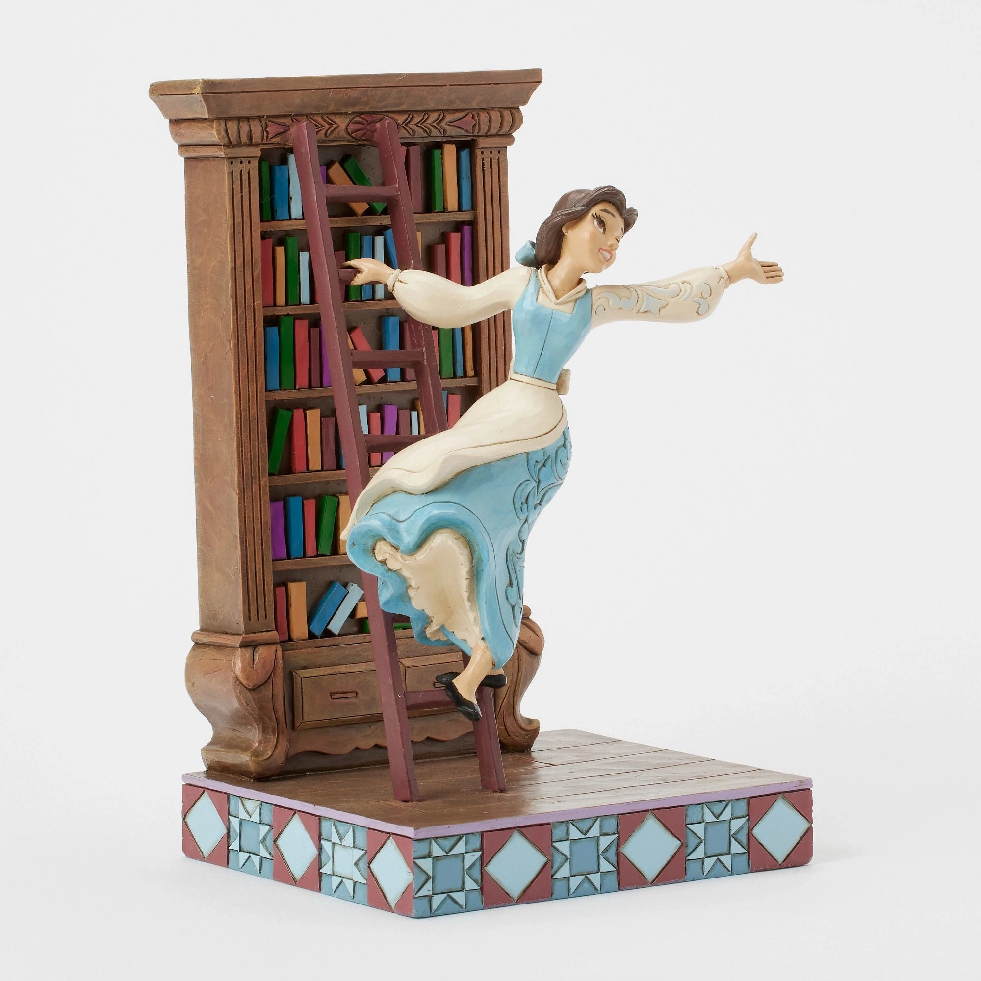 Belle with Bookshelf