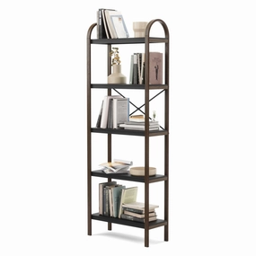 Bellwood 5-Tiered Freestanding Shelf Shelving,floating wall shelves