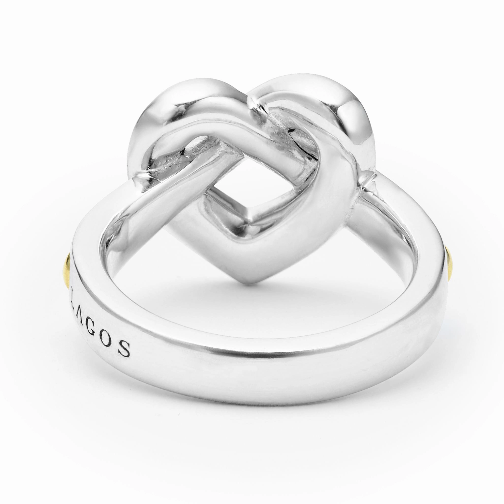 Beloved Large Two-Tone Heart Ring