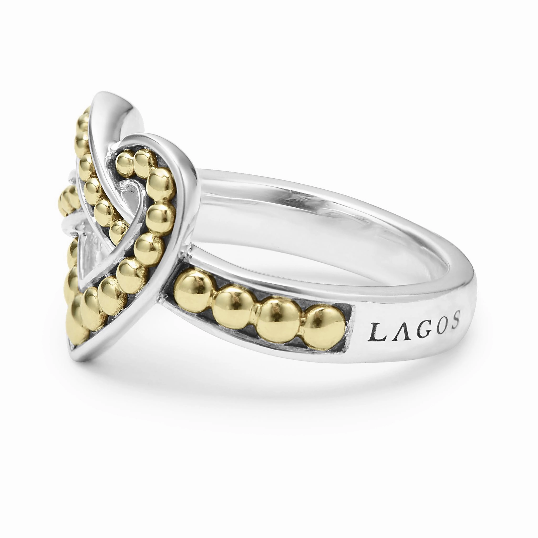 Beloved Large Two-Tone Heart Ring