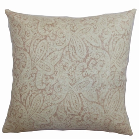 Benigna Paisley Euro Sham Brown pillowcases,cotton pillow covers,bed linen