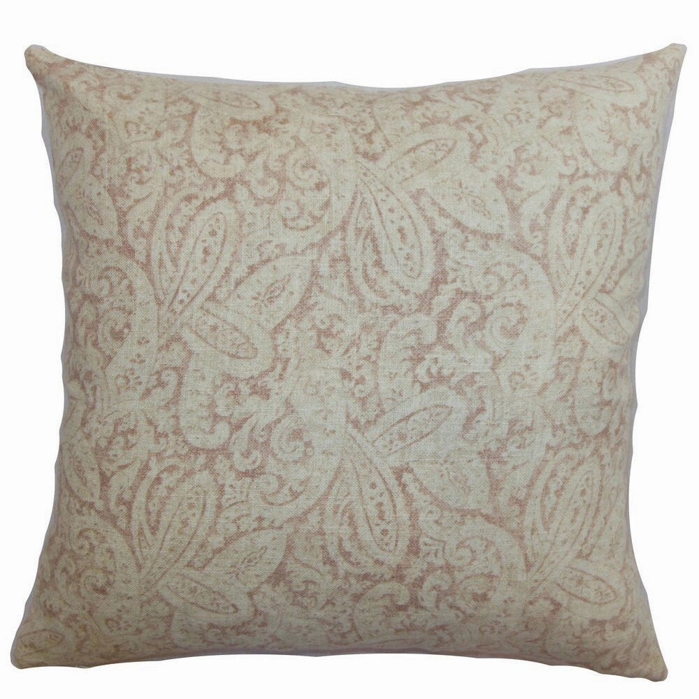 Benigna Paisley Euro Sham Brown pillowcases,cotton pillow covers,bed linen
