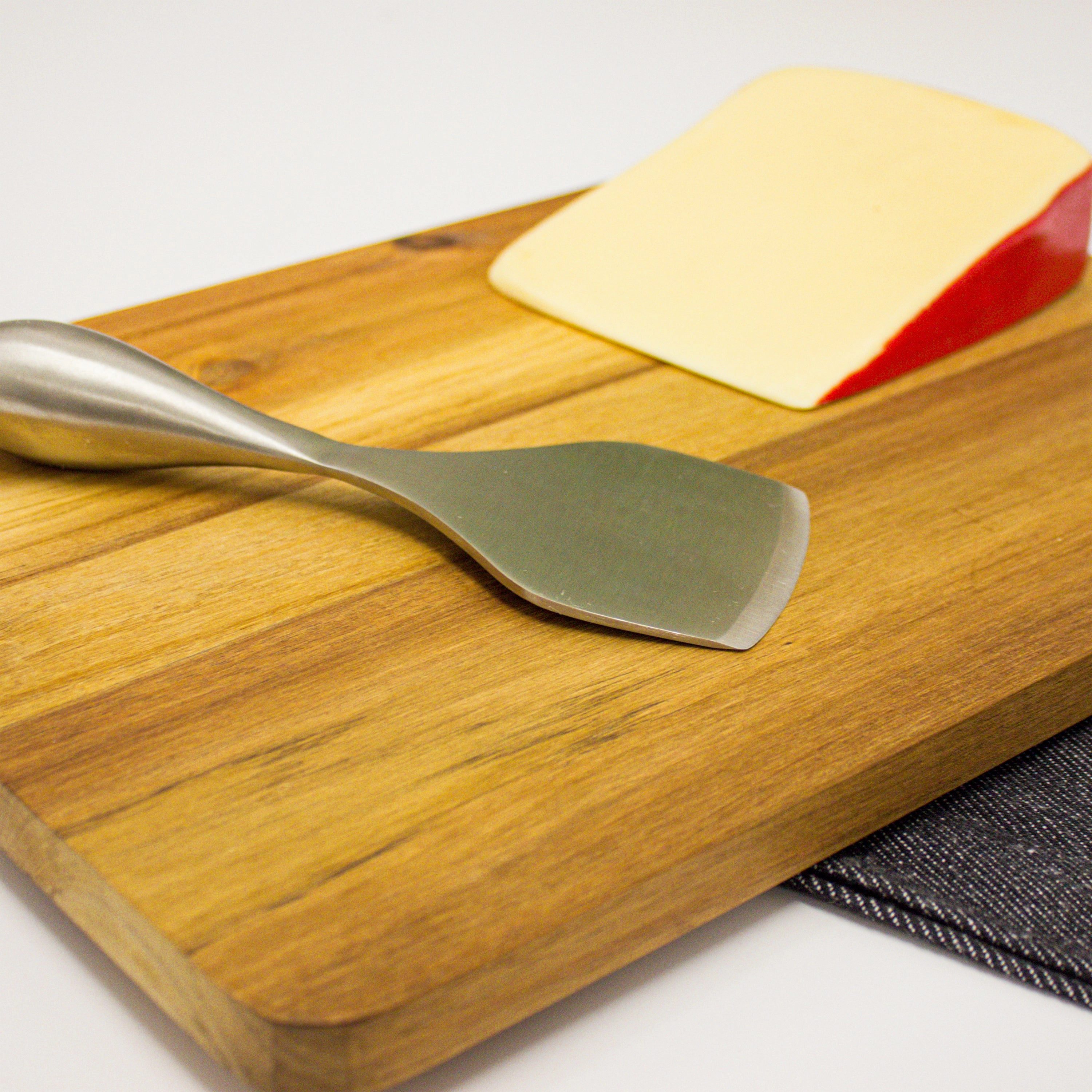 BergHOFF Aaron Probyn 5Pc Cheese Knife and Bamboo Board Set, Multicolored Inserts