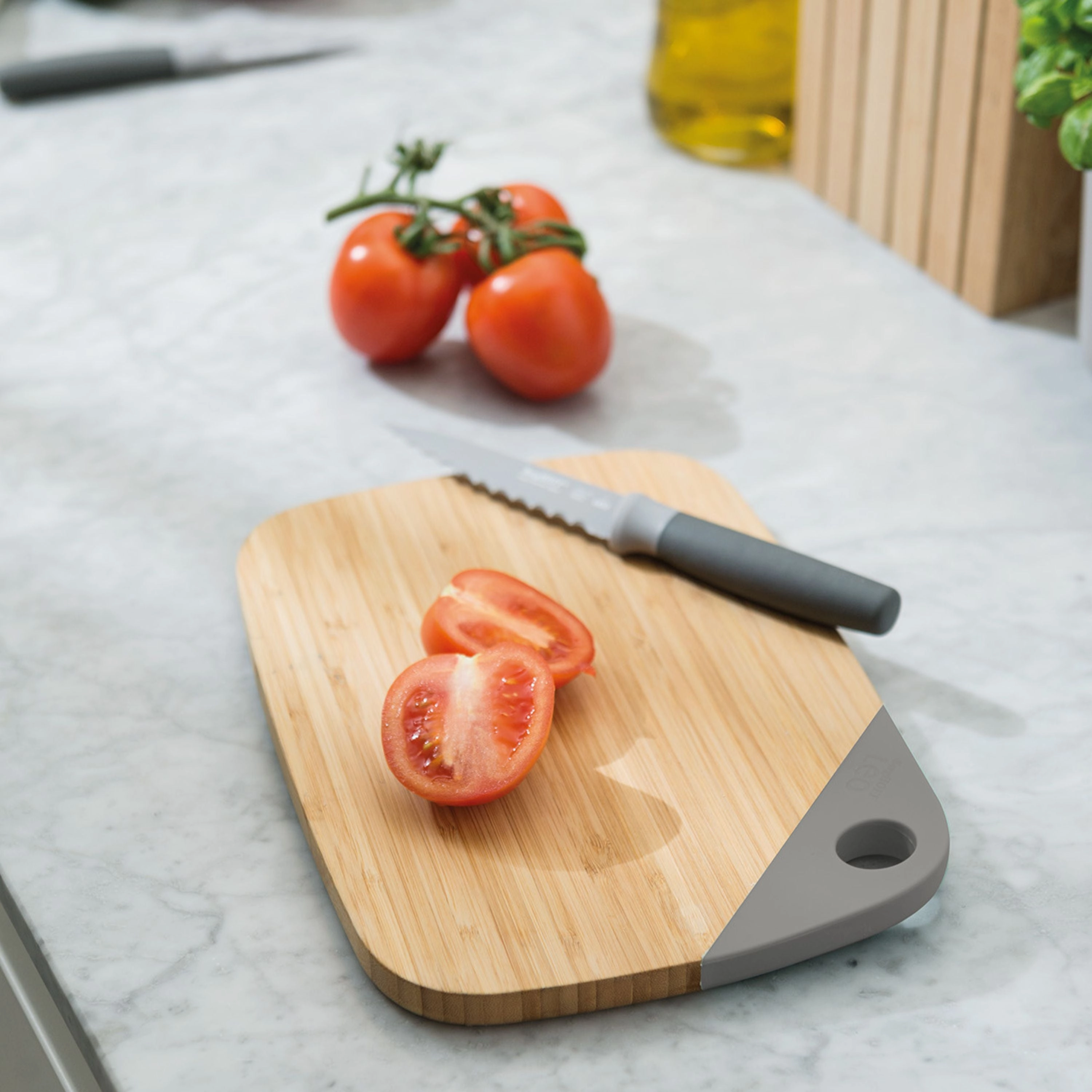 BergHOFF Balance Bamboo Small Cutting Board 11", Recycled Material, Gray