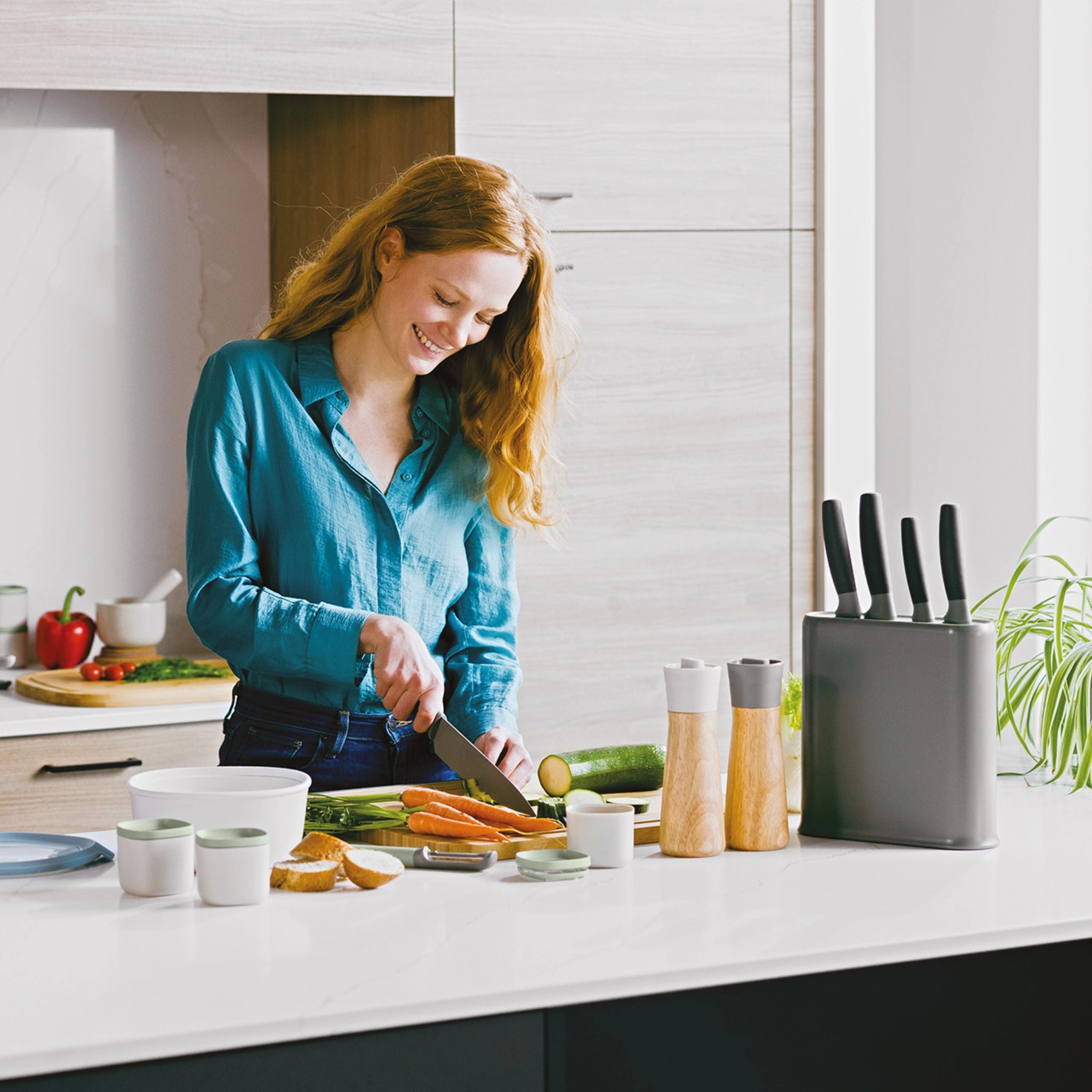 BergHOFF Balance Universal Knife Block, Removable Insert, Recycled Material
