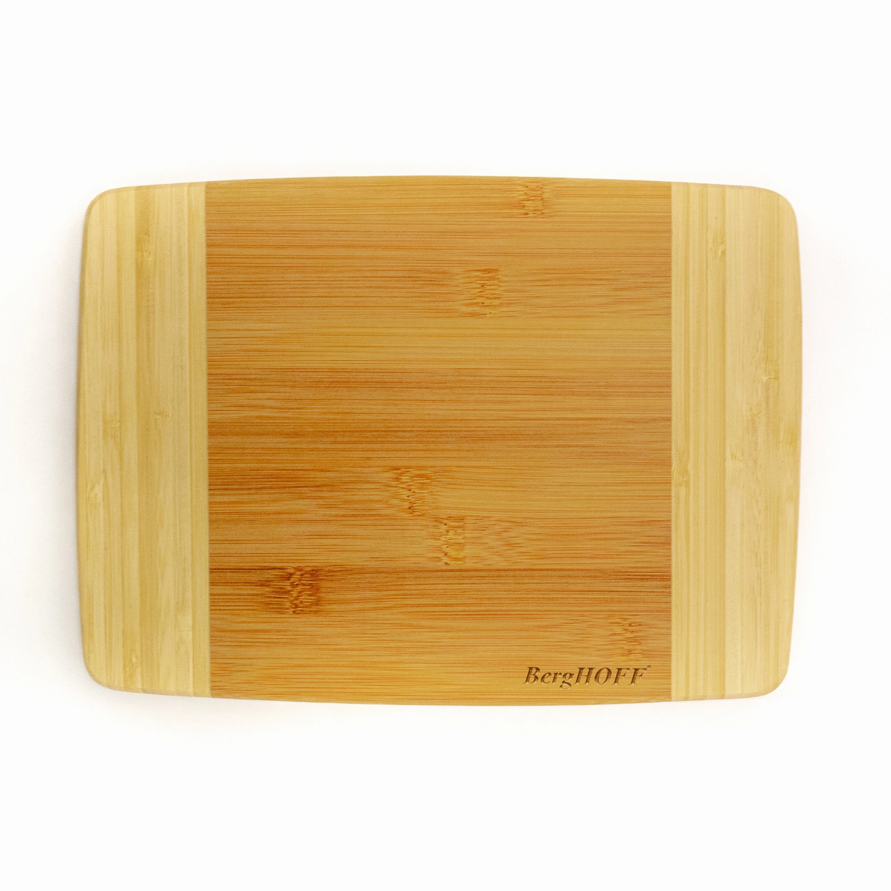 BergHOFF Bamboo 10.6" x 7.7"Rectangle Cutting Board, Two-toned Food Storage,Kitchen Storage
