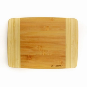 BergHOFF Bamboo 10.6" x 7.7"Rectangle Cutting Board, Two-toned Food Storage,Kitchen Storage