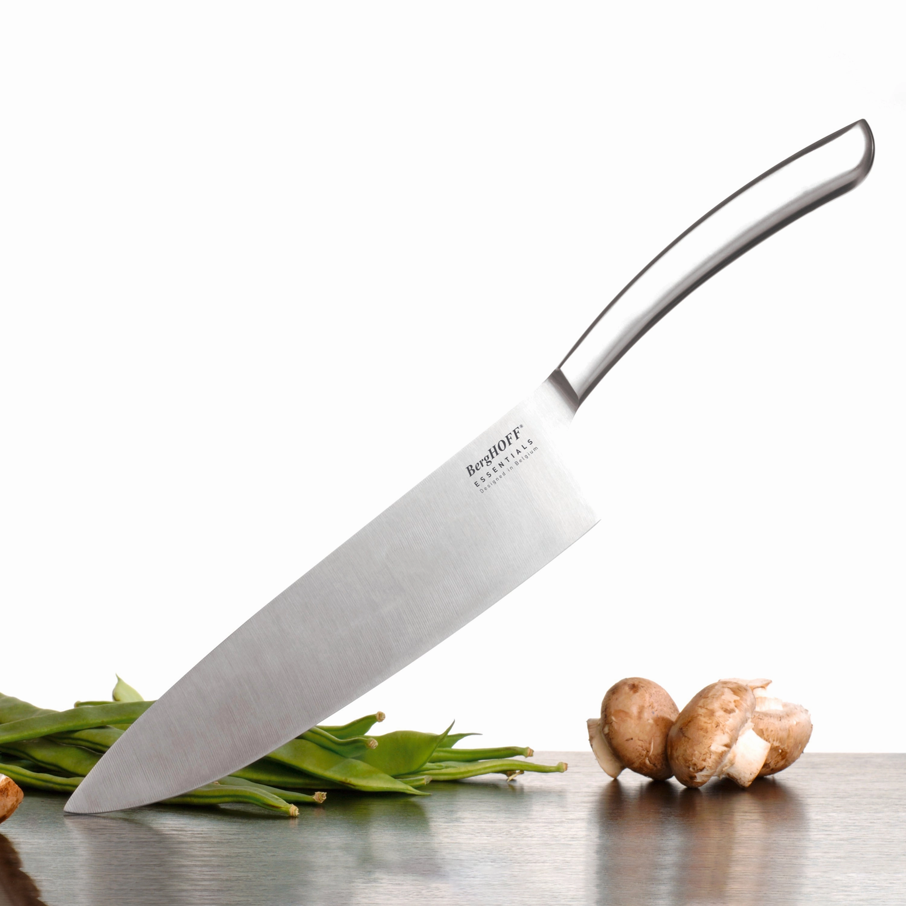 BergHOFF Concavo 8pc Stainless Steel Knife Set with Block