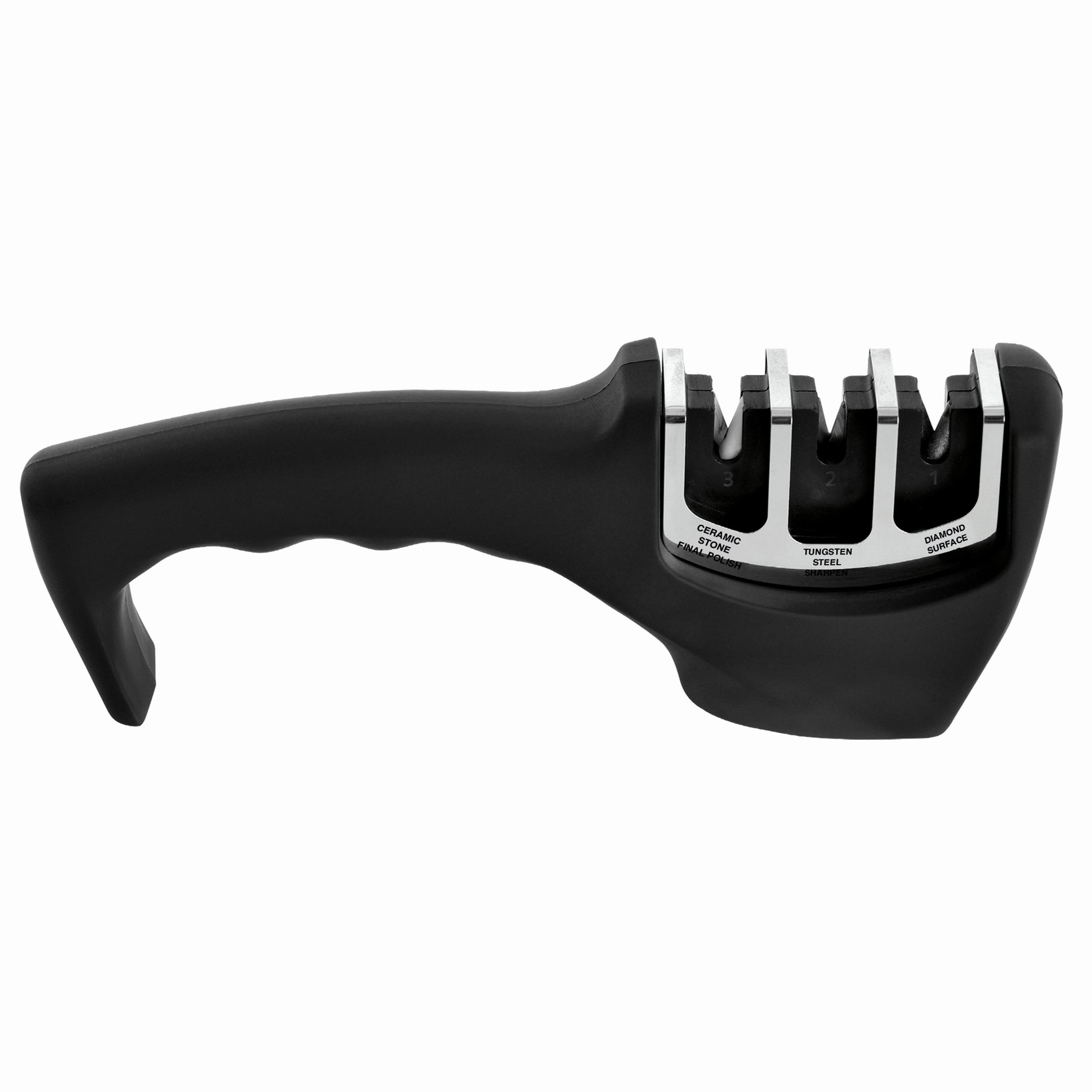 BergHOFF Concavo 9Pc Cutlery Set, Wood Block, Sharpener, Hand-sharp Blade