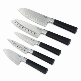 BergHOFF DiNA Codon 5pc Stainless Steel Santoku Set Food Storage,Kitchen Storage