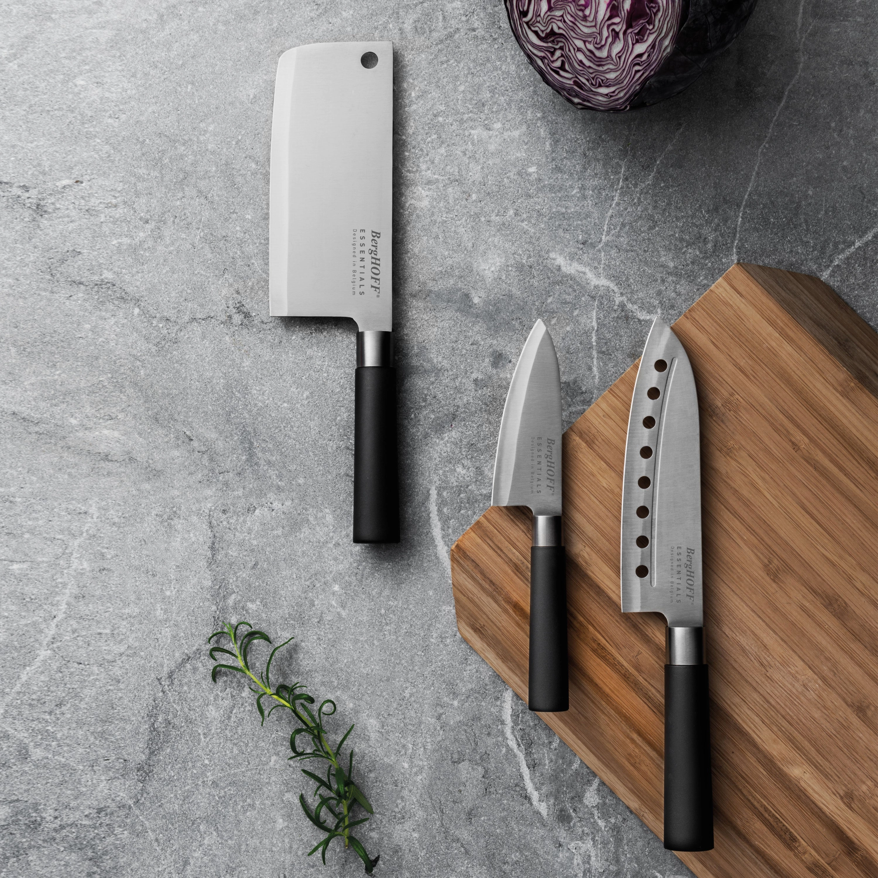 BergHOFF DiNA Codon Stainless Steel Cleaver, 6.75"