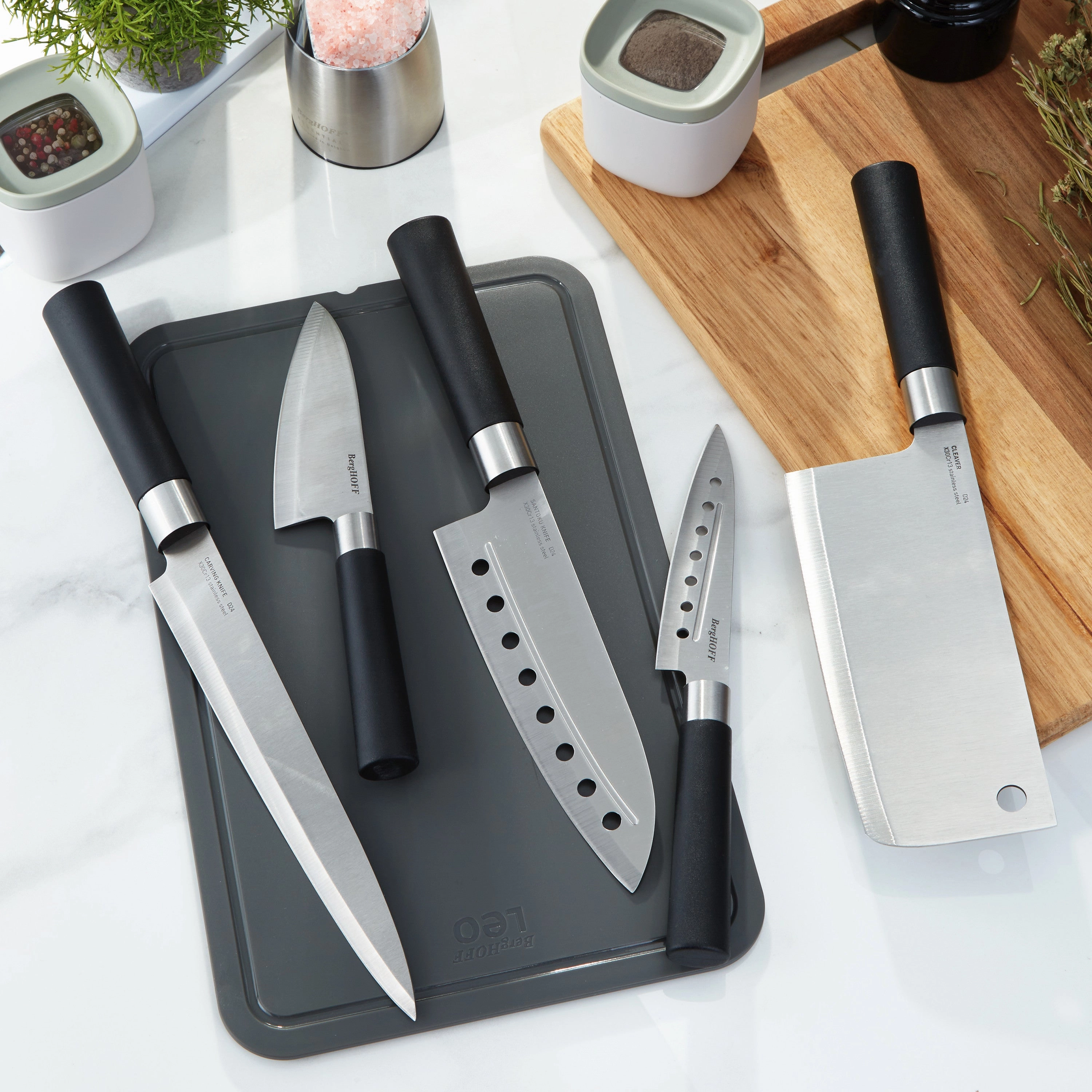 BergHOFF DiNA Codon Stainless Steel Cleaver, 6.75"