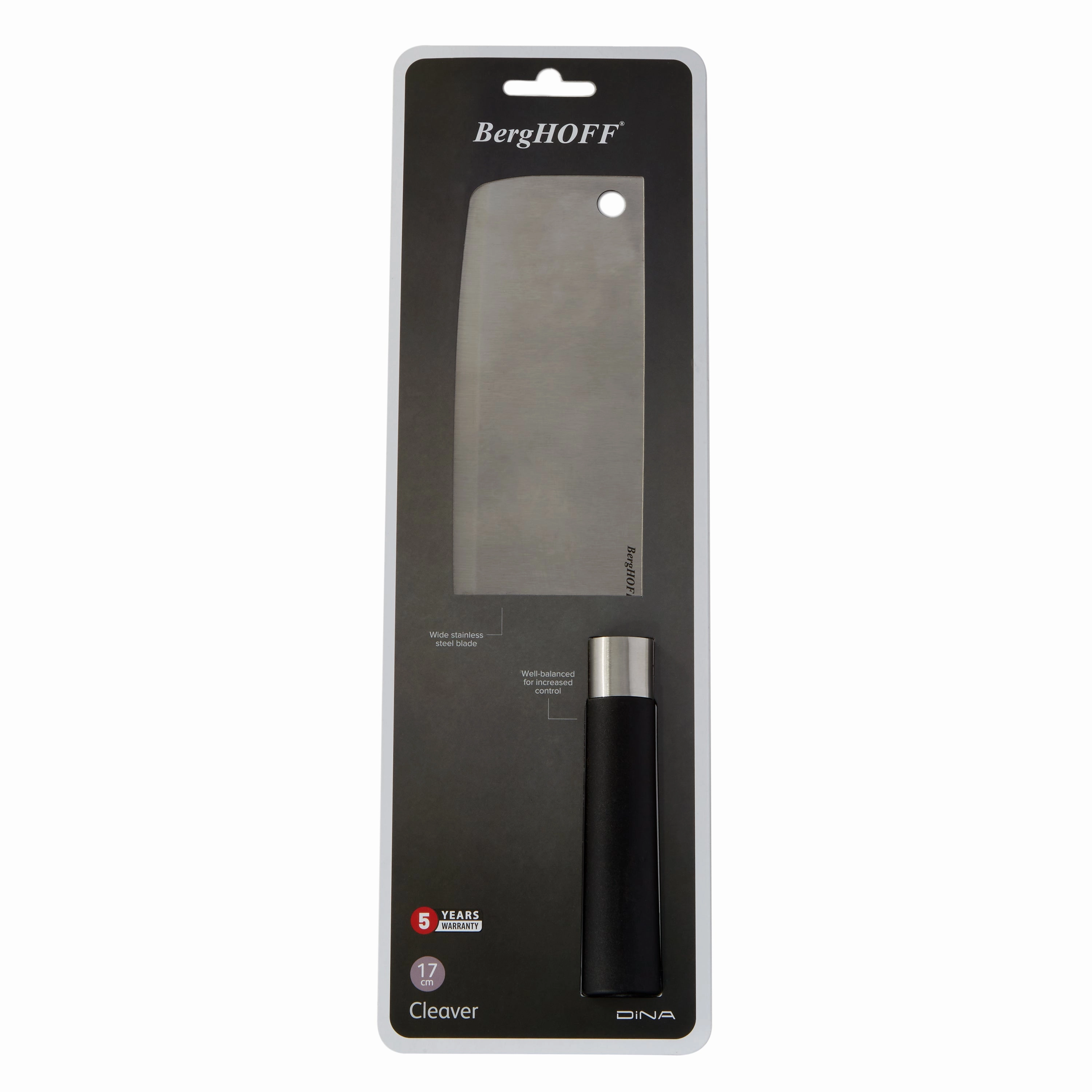 BergHOFF DiNA Codon Stainless Steel Cleaver, 6.75"