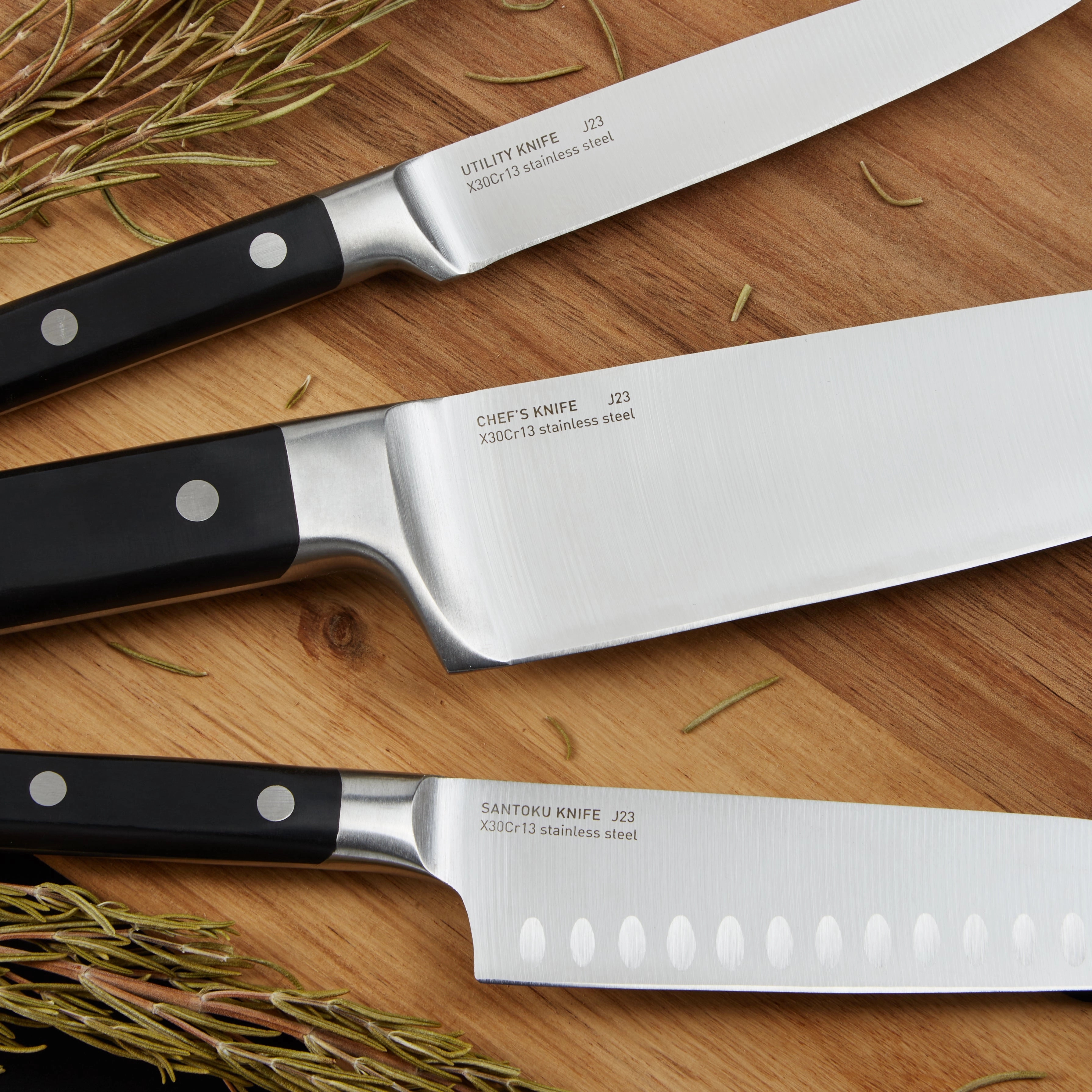 BergHOFF DiNA Gene 3pc Stainless Steel Knife Set