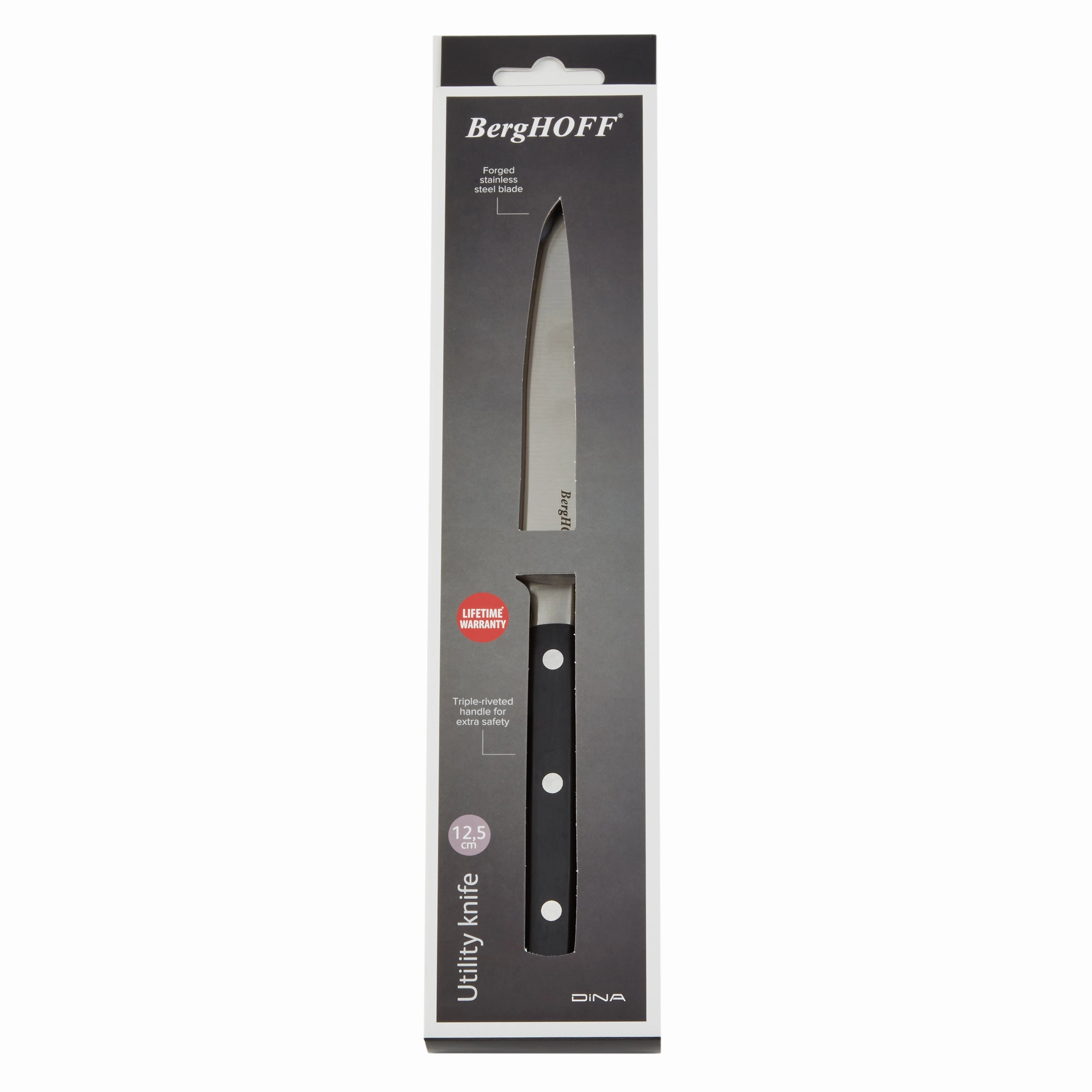 BergHOFF DiNA Gene Stainless Steel Utility Knife, 5"