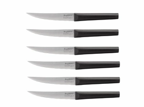 BergHOFF Eclipse 9" Stainless Steel Steak Knife, Set of 6 Food Storage,Kitchen Storage