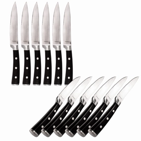 BergHOFF Essentials Classico 12Pc Stainless Steel Steak Knife Set, 5" Food Storage,Kitchen Storage