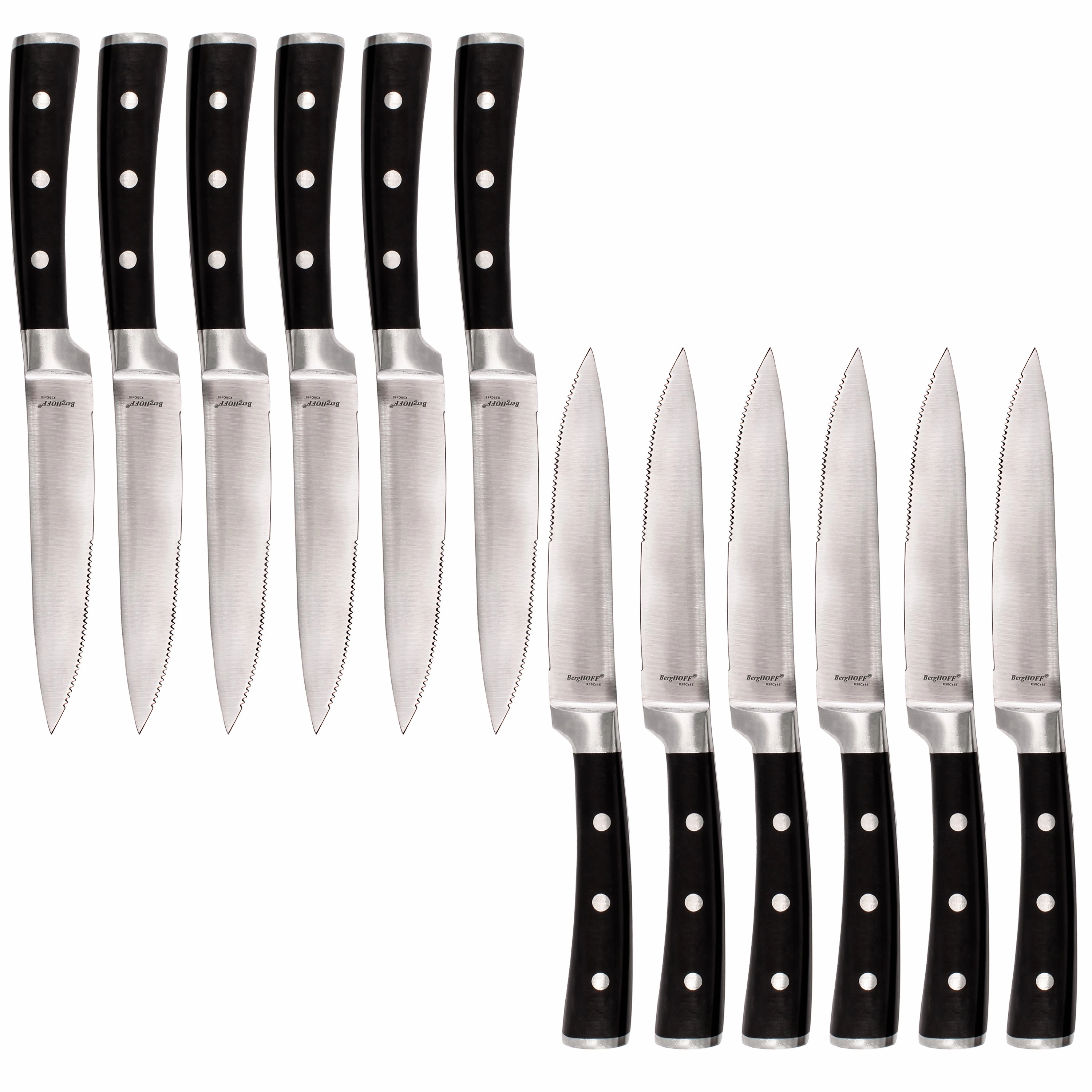 BergHOFF Essentials Classico 12Pc Stainless Steel Steak Knife Set, 5"