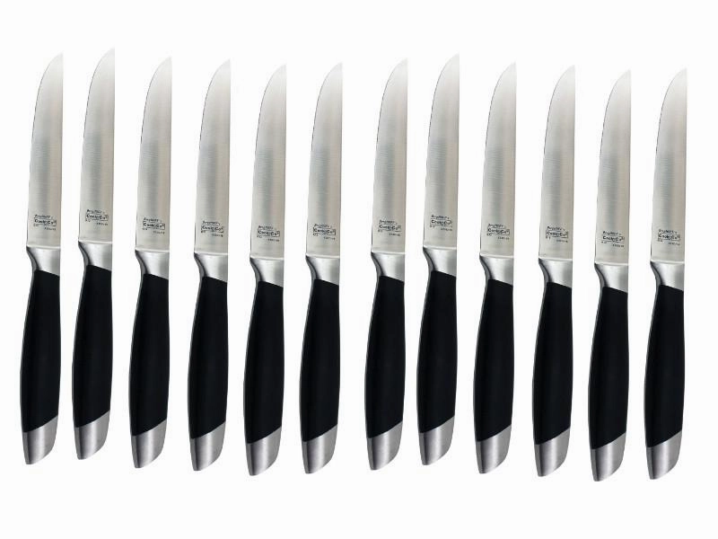 BergHOFF Essentials Geminis 12Pc Stainless Steel Steak Knife Set, 4.75" Food Storage,Kitchen Storage