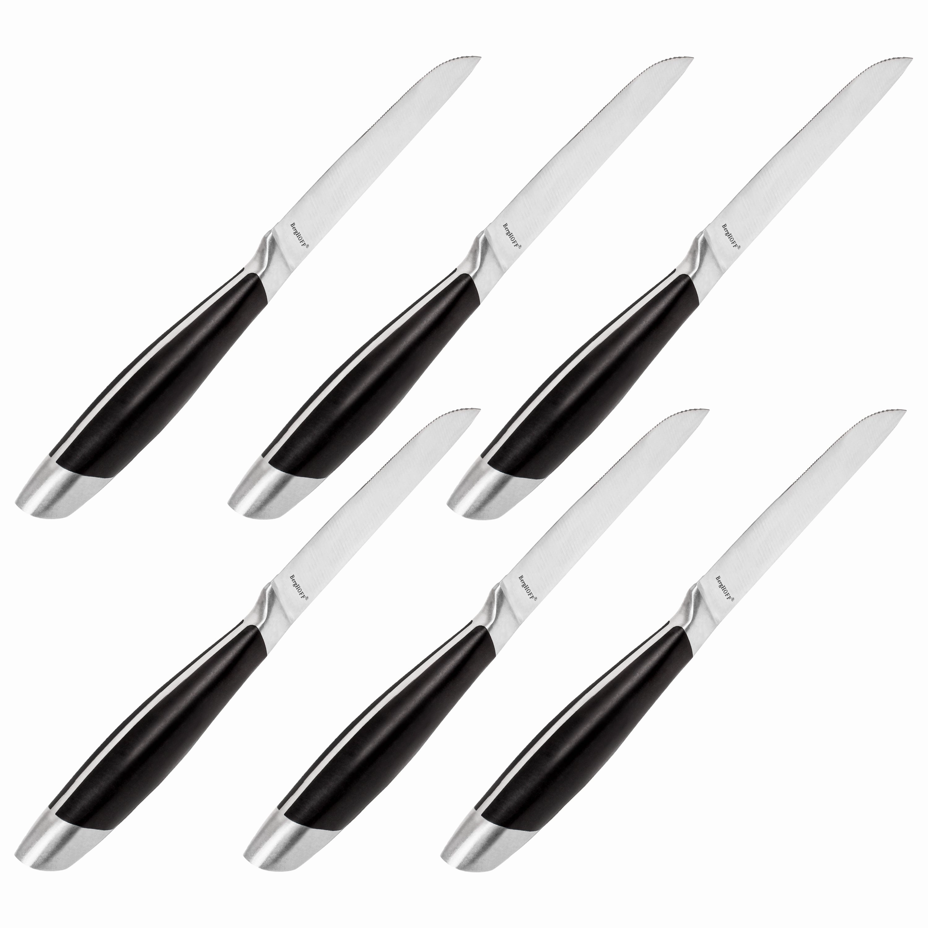 BergHOFF Essentials Geminis 4.75" Stainless Steel Steak Knife, Set of 6