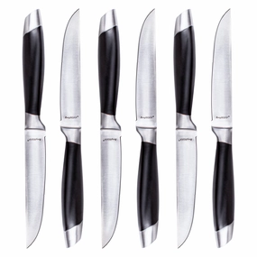 BergHOFF Essentials Geminis 4.75" Stainless Steel Steak Knife, Set of 6 Food Storage,Kitchen Storage