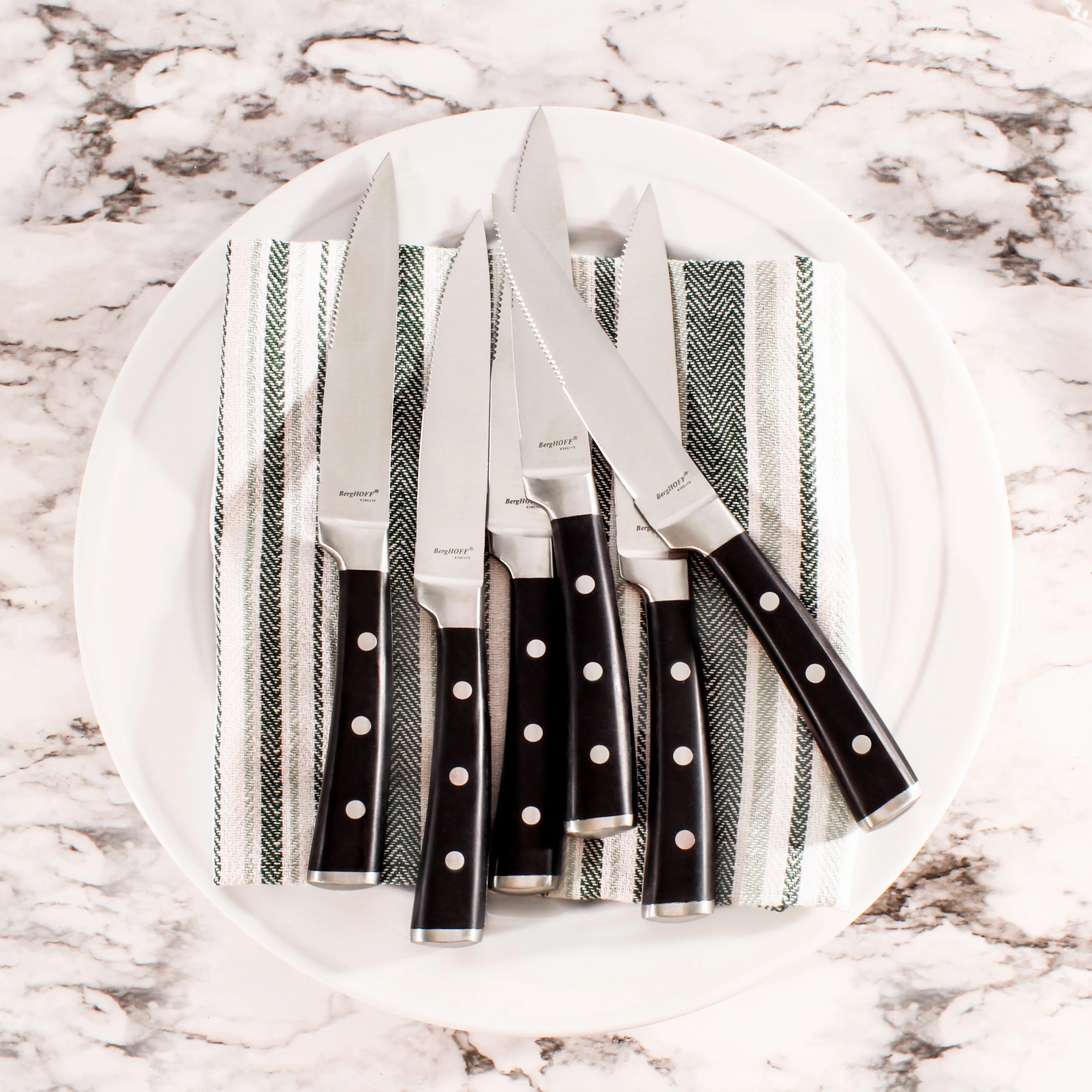 BergHOFF Essentials Stainless Steel 4Pc Steak Knife Set 5"