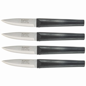 BergHOFF Geminis Stainless Steel  Paring Knife, Set of 4, 4" Food Storage,Kitchen Storage