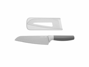 BergHOFF Leo 6.75" Stainless Steel Santoku Knife, Gray Food Storage,Kitchen Storage