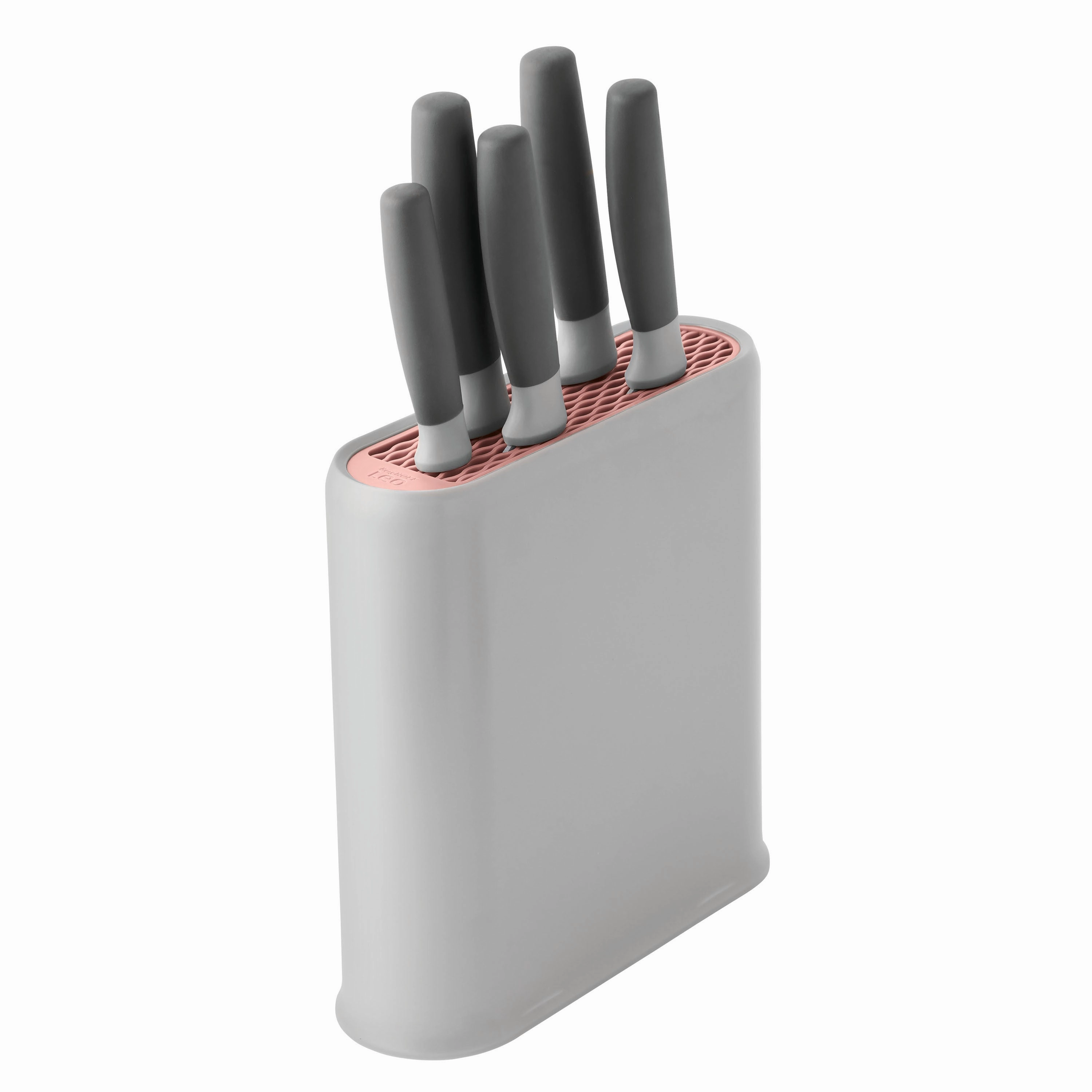 BergHOFF Leo 6Pc Stainless Steel Cutlery Set with Block, Gray Food Storage,Kitchen Storage