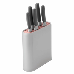 BergHOFF Leo 6Pc Stainless Steel Cutlery Set with Block, Gray Food Storage,Kitchen Storage