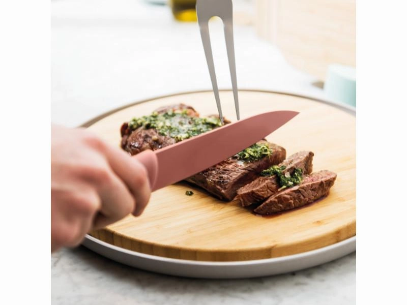 BergHOFF Leo 7.5" Stainless Steel Carving Knife, Pink