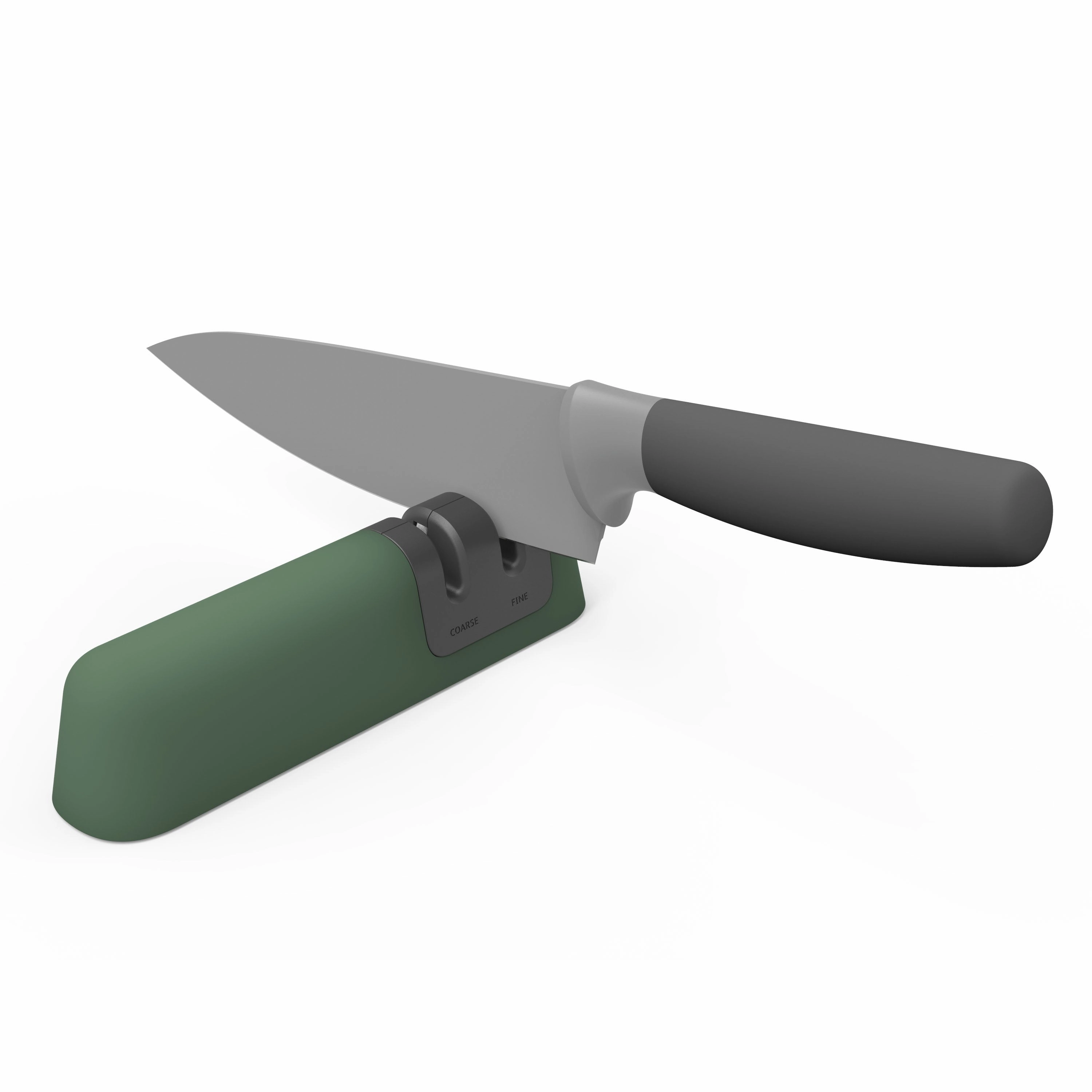 BergHOFF Leo Graphite Two-Stage Knife Sharpener, Sage