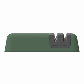 BergHOFF Leo Graphite Two-Stage Knife Sharpener, Sage Food Storage,Kitchen Storage
